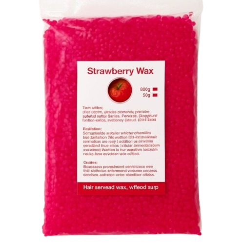 Strawberry Hard Wax Beads (bagged format)