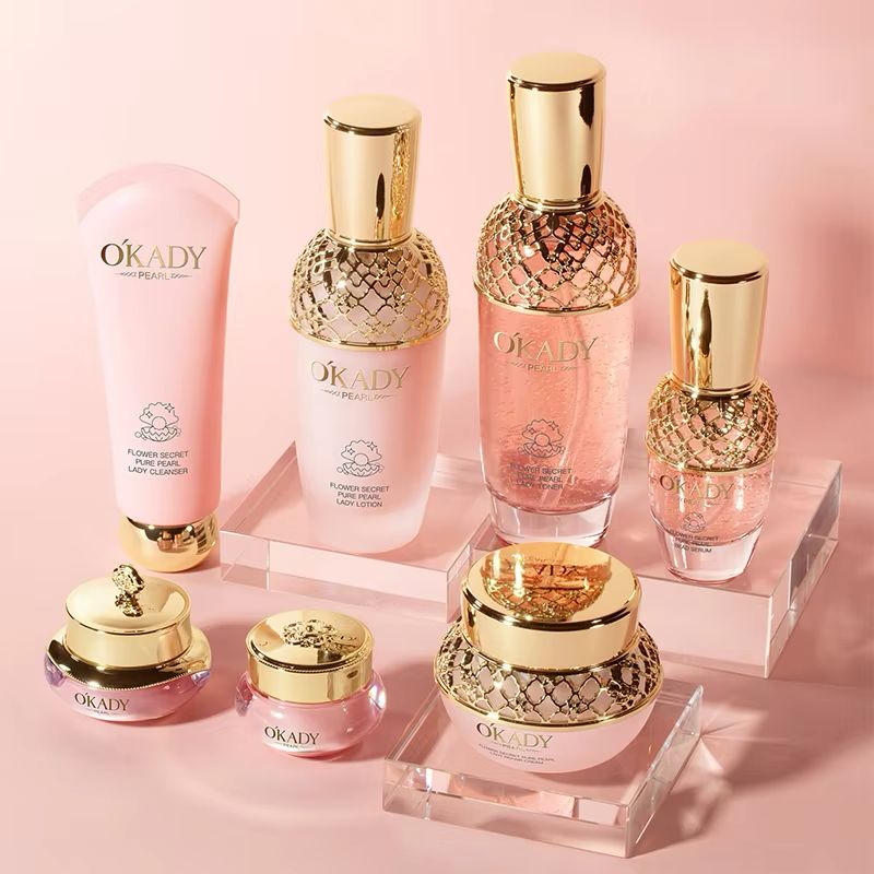 OKADY Flower Secret Hyper Pearl Lady Skincare Set
