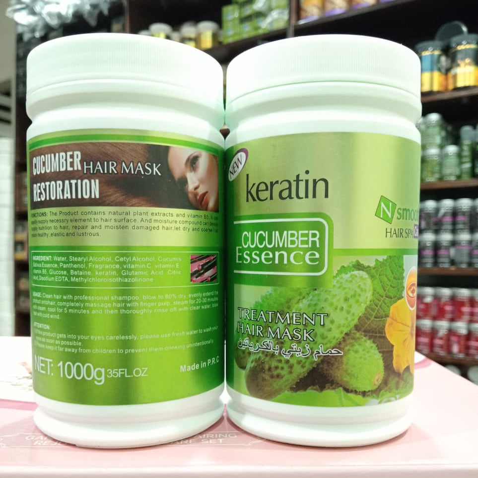Keratin Cucumber Essence Treatment Hair Mask