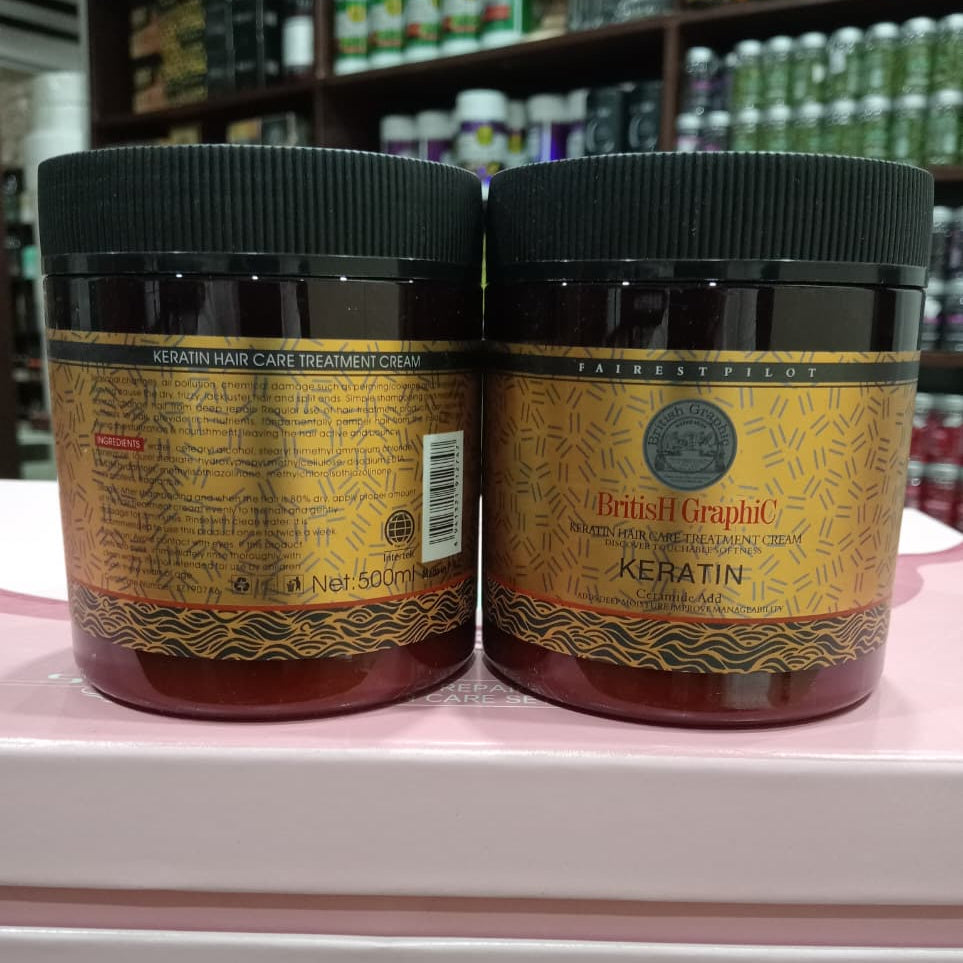 British Graphic Keratin Hair Care Treatment Cream