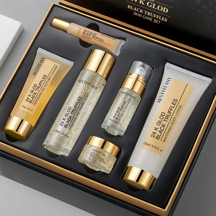 AESTHIANY 24K Gold Black Truffles Skin Care Set